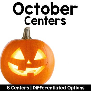 October Reading Centers for Kindergarten