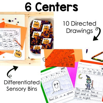 October Reading Centers for Kindergarten
