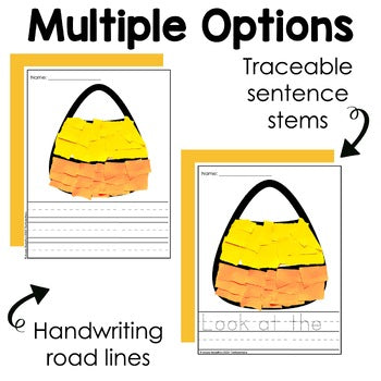 Candy Corn Tear Art Craft | Halloween