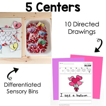 February Reading Centers for Kindergarten