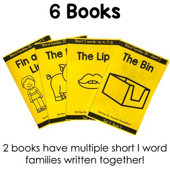 Short I Decodable Books | Word Families