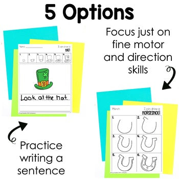 March Directed Drawings with Shapes | Spring