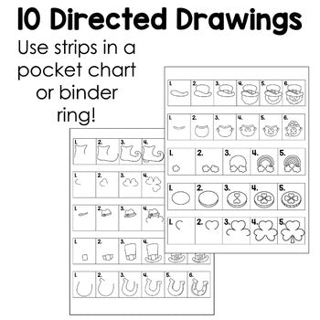 March Directed Drawings with Shapes | Spring