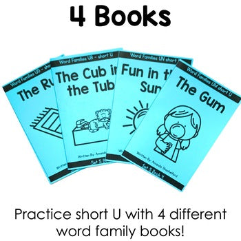 Short U Decodable Books | Word Families