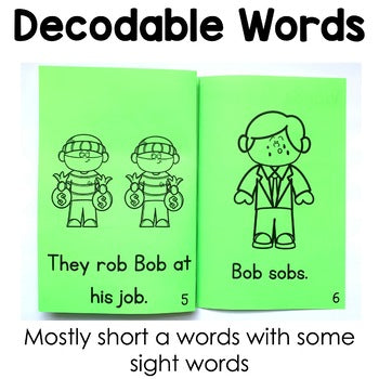 Short O Decodable Books | Word Families
