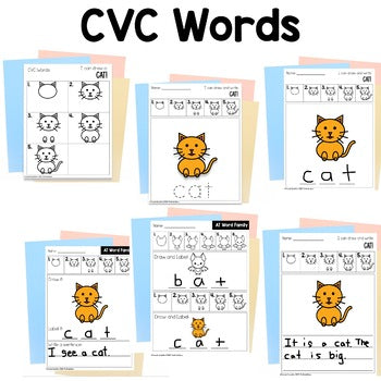 Phonics Directed Drawing GROWING Bundle