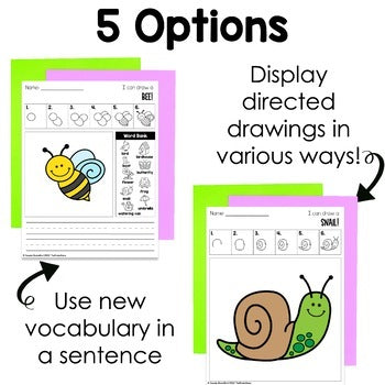 April Directed Drawings with Shapes | Spring