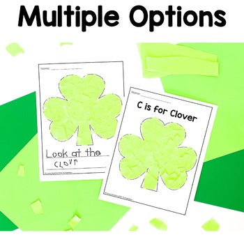 Clover Tear Art Craft | St Patricks Day Craft