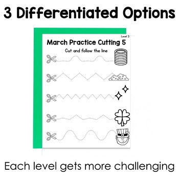 March Cutting Pages | Fine Motor Tubs | Morning Work