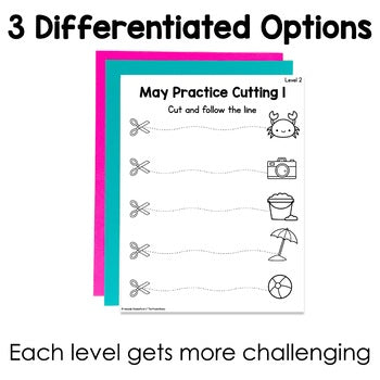 May Cutting Pages | Fine Motor Tubs | Morning Work