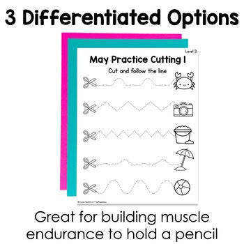 May Cutting Pages | Fine Motor Tubs | Morning Work