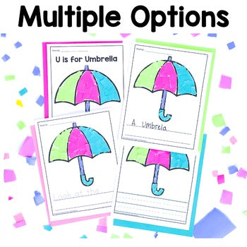 Umbrella Tear Art Craft | Spring Craft