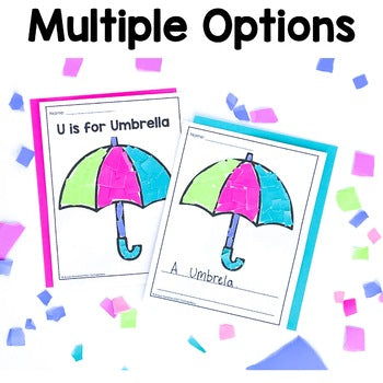 Umbrella Tear Art Craft | Spring Craft