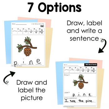 CVCE Words Directed Drawings | Decodable | Phonics