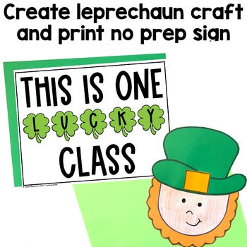 Leprechaun Craft | Bulletin Board | St Patricks Day | March