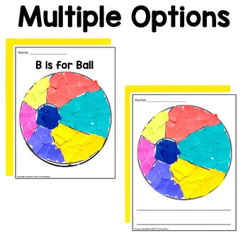 Beach Ball Tear Art Craft | Spring Summer Craft