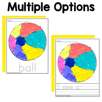 Beach Ball Tear Art Craft | Spring Summer Craft