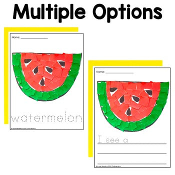 Watermelon Tear Art Craft | Spring Summer Craft