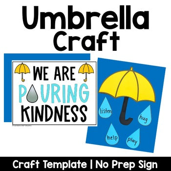 Umbrella Craft | Spring Bulletin Board