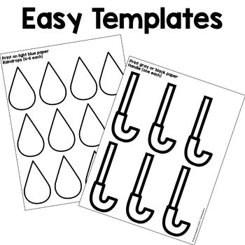 Umbrella Craft | Spring Bulletin Board