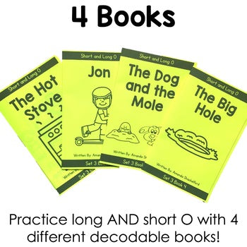 Long and Short O Decodable Books