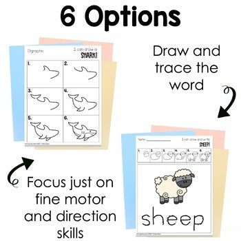 Digraph Directed Drawings | Decodable | Phonics