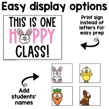 Bunny Craft | Spring Bulletin Board | Easter