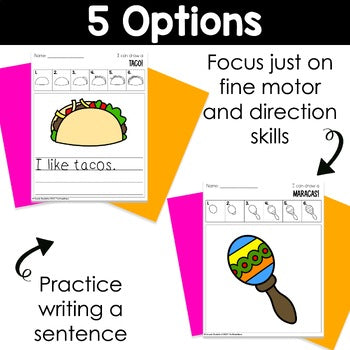 May Directed Drawings | Cinco de Mayo | Insects