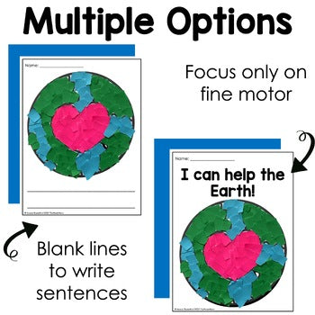 Earth Day Tear Art Craft | Spring