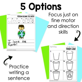 Earth Day Directed Drawings | Spring