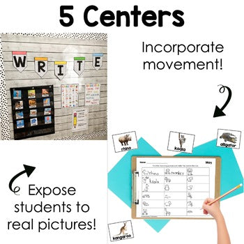 May Reading Centers for Kindergarten