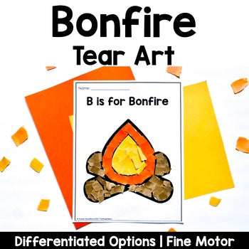 Bonfire Tear Art Craft | Fall