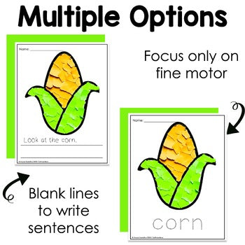 Corn Tear Art Craft | Fall