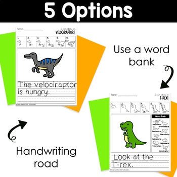 Dinosaur Directed Drawings