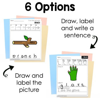Blends Directed Drawings | Decodable | Phonics