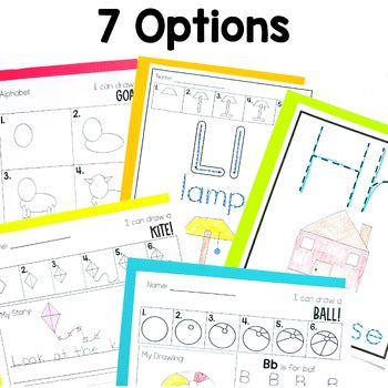 Alphabet Directed Drawings with Shapes | Student Centered Decor