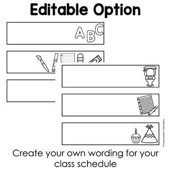 Student Centered Visual Schedule