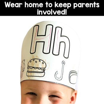 Alphabet Letter Crown Hats | Letter of the Day