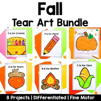 Fall Back to School Tear Art Bundle
