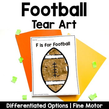 Football Tear Art Craft | Fall