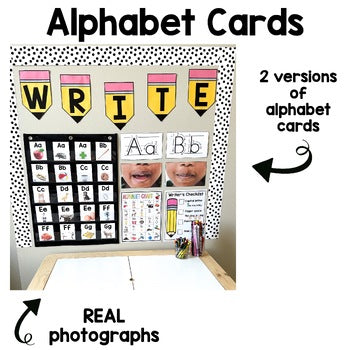 Alphabet Writing Center | Real Pictures | Science of Reading