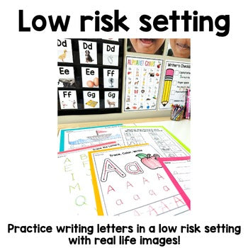 Alphabet Writing Center | Real Pictures | Science of Reading