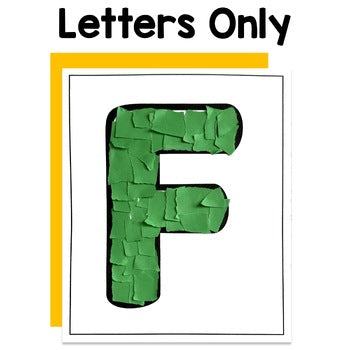 Alphabet Tear Art Crafts