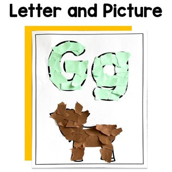 Alphabet Tear Art Crafts