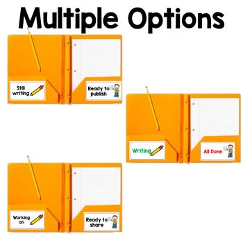 Kindergarten Writing Folder | Anchor Charts | Labels