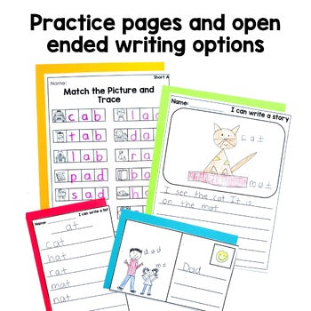 CVC Writing Center | Real Pictures | Science of Reading