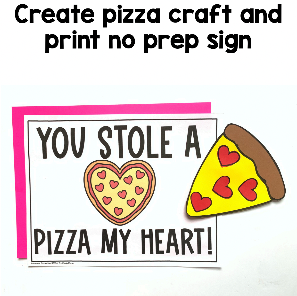 Valentines Day Craft | Pizza