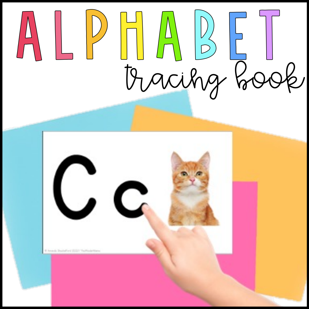 Alphabet Tracing Book Nonfiction Pictures | Editable