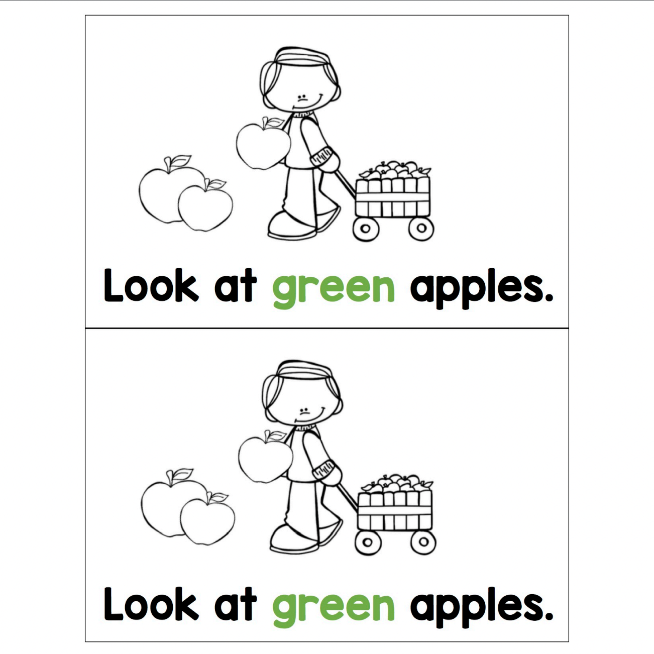 Apple Colors | Emergent Reader | Apples