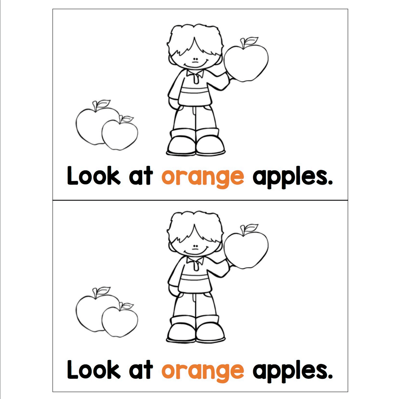 Apple Colors | Emergent Reader | Apples